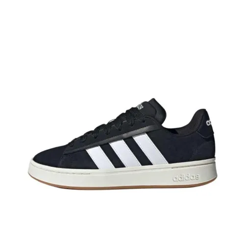 Adidas GRAND COURT ALPHA 00S Slip-resistant Abrasion-resistant Low Top Skateboard Shoes Men's Black Adidas GRAND COURT ALPHA 00S Противоскользящие Устойчивые к истиранию Низкие Кеды Скейтборд Мужские Черные