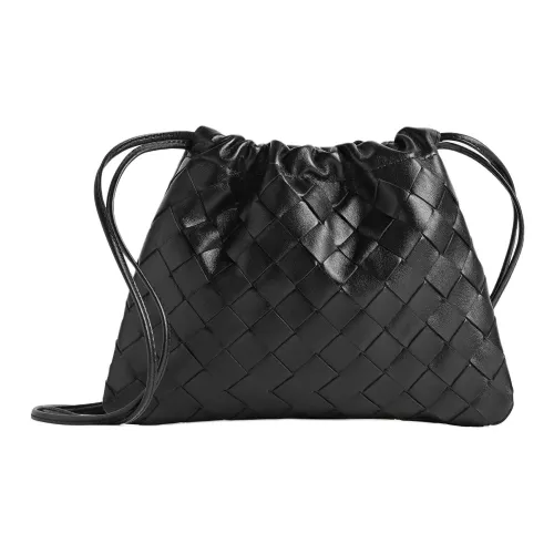 Bottega Veneta Клатч из коровьей кожи сумка через плечо маленькая сумка женская черная