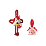 Чжао Цай Цзинь Бао Вест-хайленд Мегабайт Подвеска + Год Змеи Сумка из холста