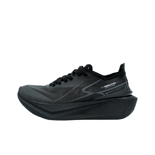MINEPAIR Нескользящий Низкий Топ Полная Длина Карбоновая Плита Повседневные Беговые Кроссовки Унисекс GALE Черный