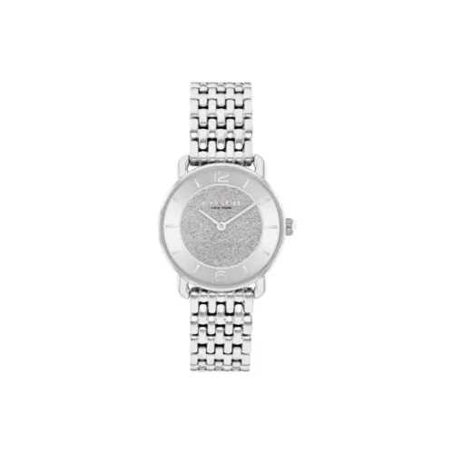 COACH ELLIOT Collection Женские часы Кварцевый механизм Стальной ремешок 28 мм Серебристый циферблат