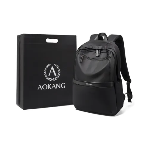 AOKANG Ткань Рюкзак Ноутбук Сумка Для Бизнеса Путешествия Большой Унисекс Абрикос Классический Черный