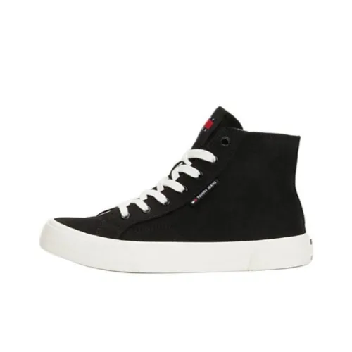 Tommy Hilfiger Высокие Кроссовки для скейтбординга Женские Черные