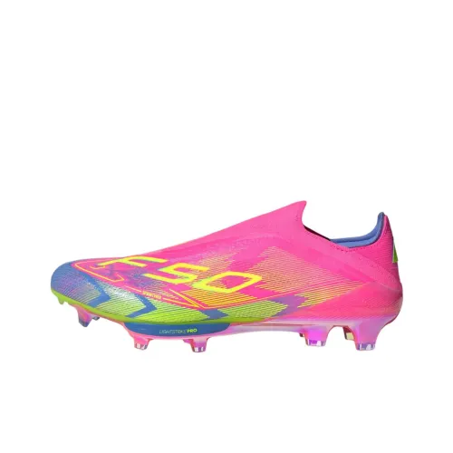 Adidas F50+ Slip-resistant Abrasion-resistant Football Cleats Unisex Pink Адидас F50+ Противоскользящие Устойчивые к истиранию Футбольные бутсы Унисекс Розовый