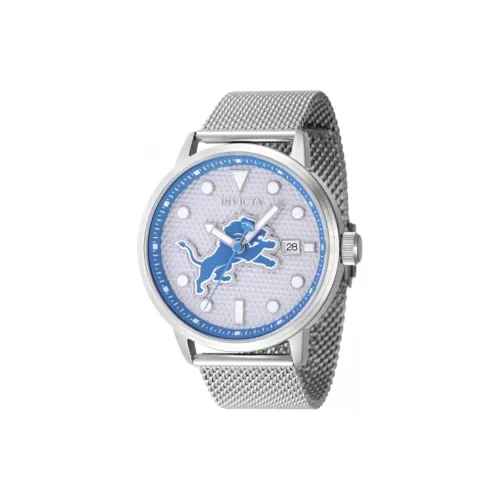 INVICTA Мужские часы Кварцевый механизм Ремешок из нержавеющей стали 44 мм Серебристый циферблат