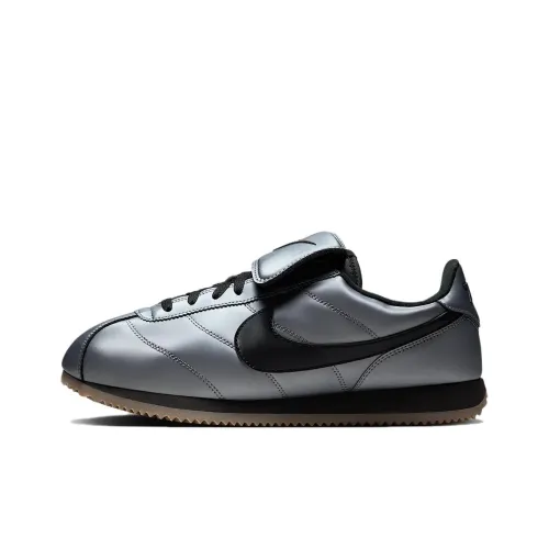 Nike Cortez Low Топ Беговые кроссовки Унисекс Серебряный