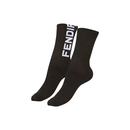 Fendi 1 упаковка черные мужские носки до колена