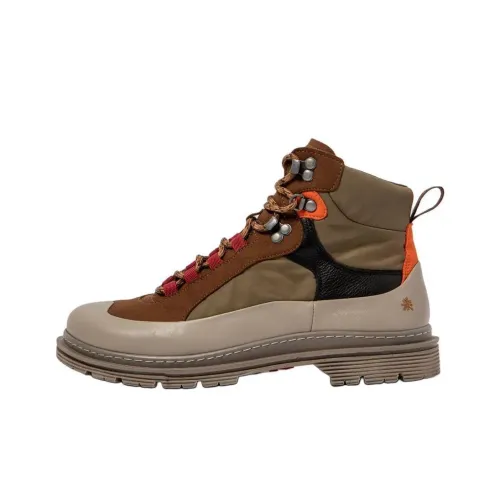 Art Birmingham Ankle Длина Martin Boot 4CM Unisex Коричневый