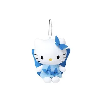 Санрио Hello Kitty Синяя Бабочка Кукла Плюшевая Кукла 12 см Рекомендуемый Рост