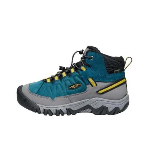KEEN Targhee 4 Slip-Resistant Abrasion-Resistant Детские ботинки Зеленый Серый Подростки