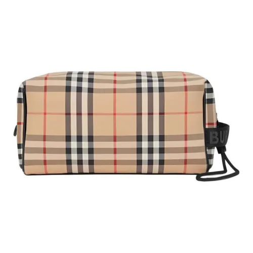 Burberry Винтаж Кожа Хранение Сумка Унисекс Абрикос