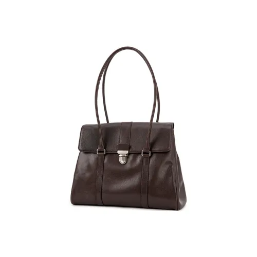 VENOF Сумка через плечо из коровьей кожи женская растительное дубление цвет кофе черный