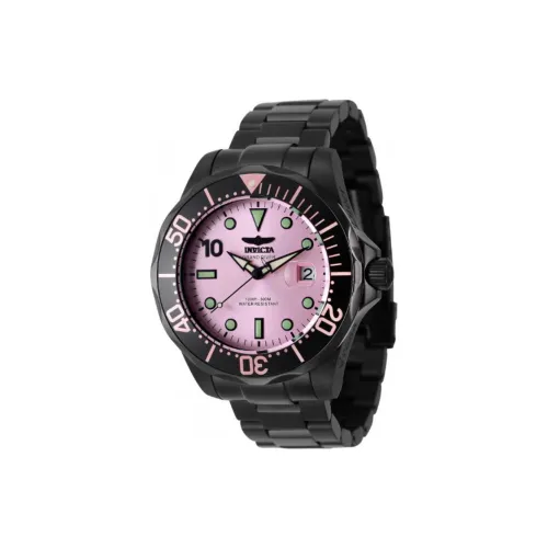 INVICTA Мужские часы Автоматический механический механизм ремешок из нержавеющей стали 47 мм розовый циферблат