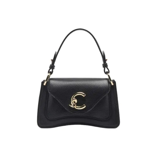 COCCINELLE C ME Коровья кожа Одно плечо Сумка Мини Женская Черная