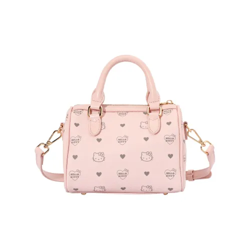 Sanrio Hello Kitty Synthetic Leather Boston Bag Shoulder Bag Handbag Women's Pink