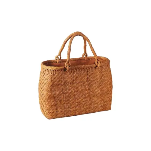 HUZISYOKUNINN Сумка виноградной лозы средний размер женский коричневый