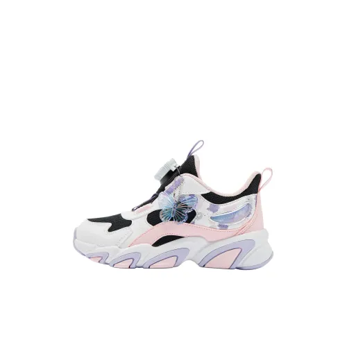 QIAODAN Детская повседневная обувь Низкий топ Черный/Утренний свет Розовый Для дошкольников