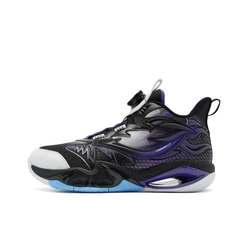 QIAODAN Teng Знак Змеи Противоскользящие Амортизирующие Устойчивые к Износу MID Топ Детские Баскетбольные Кроссовки