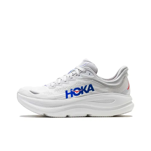 HOKA ONE ONE Bondi 9 Устойчивый к истиранию Низкий Топ Бег на длинные дистанции Обувь Мужская Cosmic Серый Синий