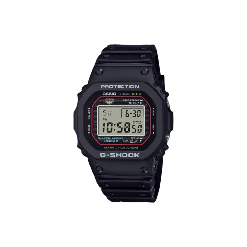 CASIO DIGITAL Series Кварцевый механизм Смольный ремешок Часы Унисекс Серый циферблат