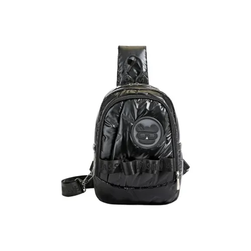 SUN ERATH U Полиэстер Sling Сумка Стандартная Унисекс Серебристо-Черная