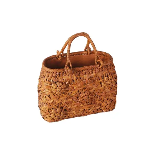 HUZISYOKUNINN Сумка виноградной лозы средний размер женский коричневый