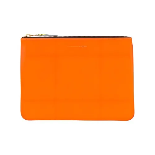 CDG Кожа Кошелек Стандартный Женский Желтый Оранжевый