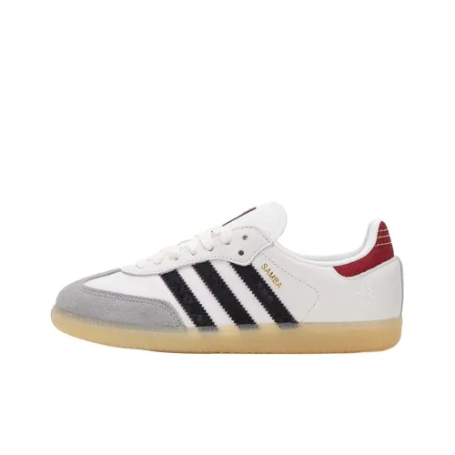 Adidas Originals SAMBA OG Детские кроссовки для тренировок Низкий топ Белый Унисекс