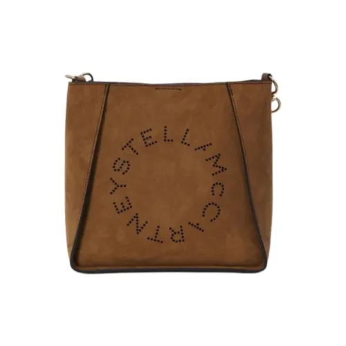Stella McCartney Vegan Ткань Сумка через плечо Мини Женская Коричневая