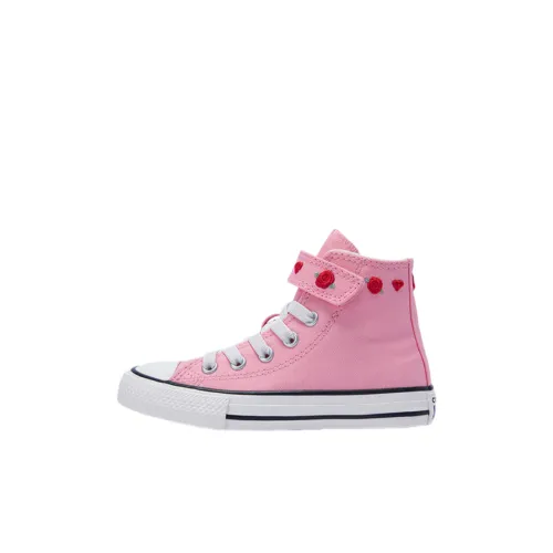 Конверс All Star Детские кеды High Топ Розовый/красный Kids