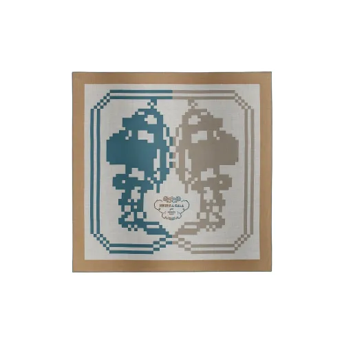 HERMES Кашемир Шелк Вязаные Шарфы Мужской Бежевый