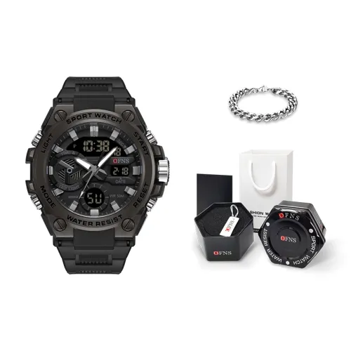 OFNS Электронный Механизм Мужские часы 53,5 мм Черный