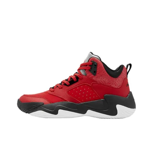 QIAODAN Амортизаторы Shock Slip-resistant Низкие Баскетбольные кроссовки Мужские Красный Черный