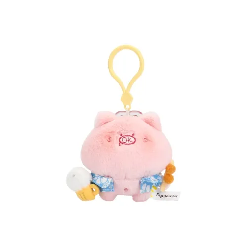 POTDEMIEL OK Свинья Розовый Little Поросенок Розовый Рюкзак Аксессуары Куклы Плюшевый Подвеска 9 см Рекомендуемый рост