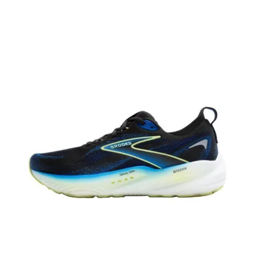 Brooks Glycerin 22 Беговые кроссовки Низкий топ Черный/Синий/Желтый Мужской