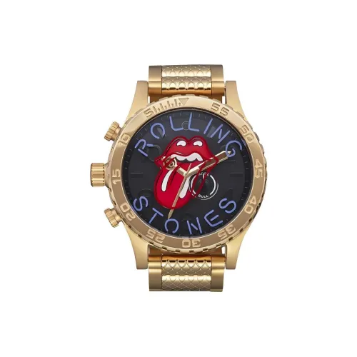 NIXON Мужские часы Кварцевый механизм Ремешок из нержавеющей стали 51 мм Черный циферблат