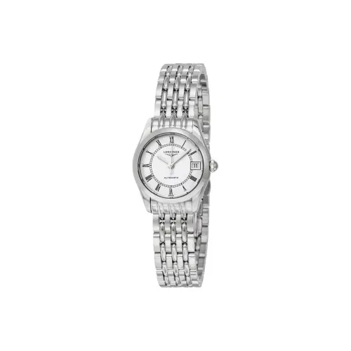 LONGINES Автоматический Механический Movement Женские Elegant Series Часы 25 мм Белые
