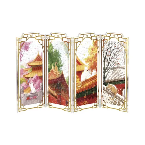 TOI Акрил SCREEN Пазл Четыре ПОЛОТЕНЯ ДВОРА Слепые коробки Один Mystery Коробка Целая коробка 4 шт