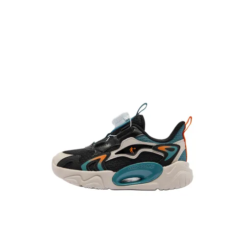 QIAODAN Детская повседневная обувь Низкий топ Черный/Театр теней Зеленый Для дошкольников