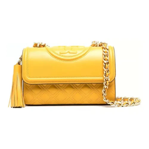 TORY BURCH Овчина Сумка через плечо Сумка на плечо Маленькая Женская Желтая