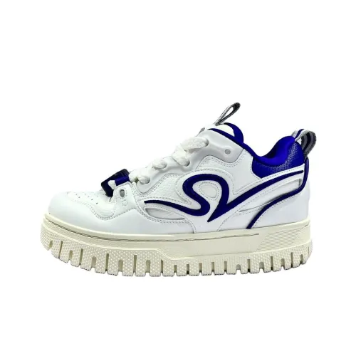 ANTA SNEAKERVERSE Скейтборд Кроссовки MID Топ Белый Синий Мужской