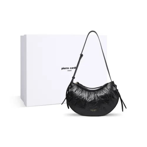 PIERRE CARDIN Корова Кожа PEA Сумка Пельмени Сумка через плечо Стандартная Женская Черная