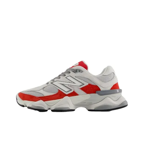 New Balance NB 9060 Low Топ Повседневные Беговые Кроссовки Унисекс Белый Красный