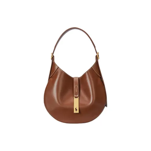 Polo Ralph Lauren Polo ID Корова Кожа Пельмени Сумка Плечо Маленькая Женская Коричневая