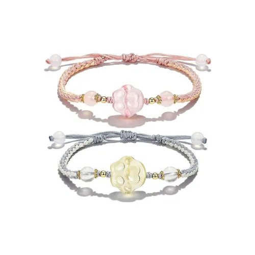 MAGICPOLE Стекло Ткань Браслеты Шнурки Унисекс Серый Розовый