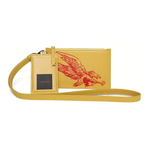 Lanvin FUTURE Collaboration Телячья кожа Clutch Мужской Yellow