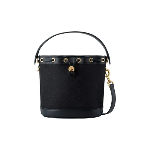 Tory Burch Кожа Сумка-ведро Сумка через плечо Сумка Обычная Женская Черная