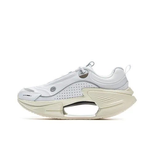 LINING Shock Absorbers Rebound Низкий Топ Беговые кроссовки Мужские Стандартный Белый