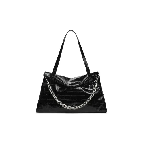 CHARLES KEITH ПУ (полиуретан) Сумка через плечо Большая Женская Черная