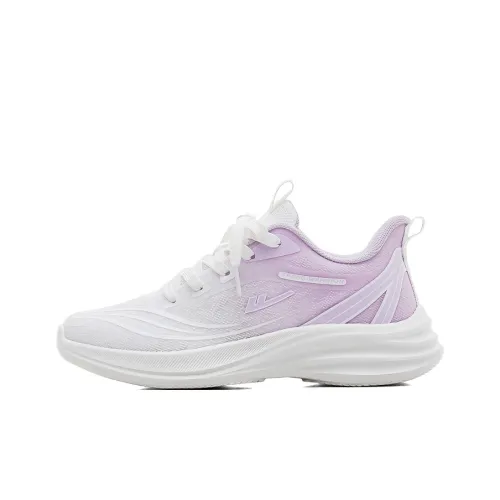 Warrior Slip Resistant Abrasion Resistant Rebound Resistant Низкий Топ Обувь для Беговых Дистанций Женская Белый Фиолетовый
